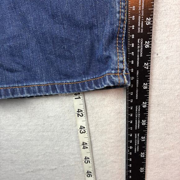 Levis 541 Athletic Fit Jeans Men's 42x30 Dark Wash Fading - Picture 8 of 12